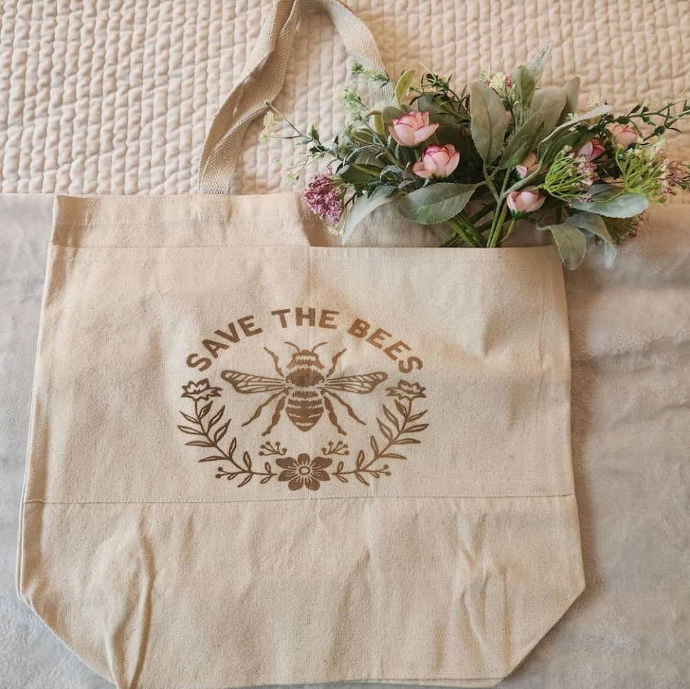 Save The Bees Canvas Tote Bag